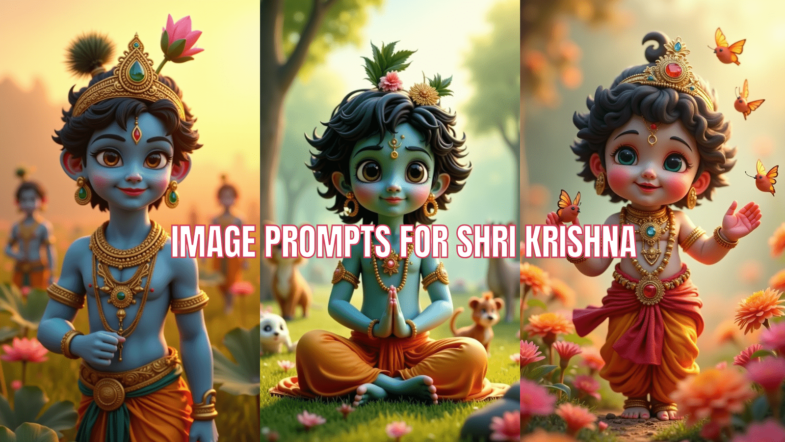 image prompts for shri krishna