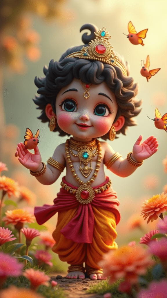 image prompts for shri krishna