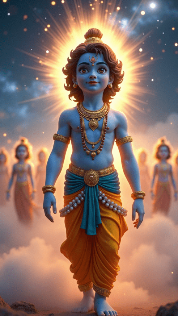 image prompts for shri krishna