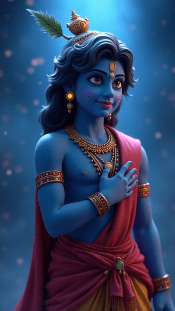 image prompts for shri krishna