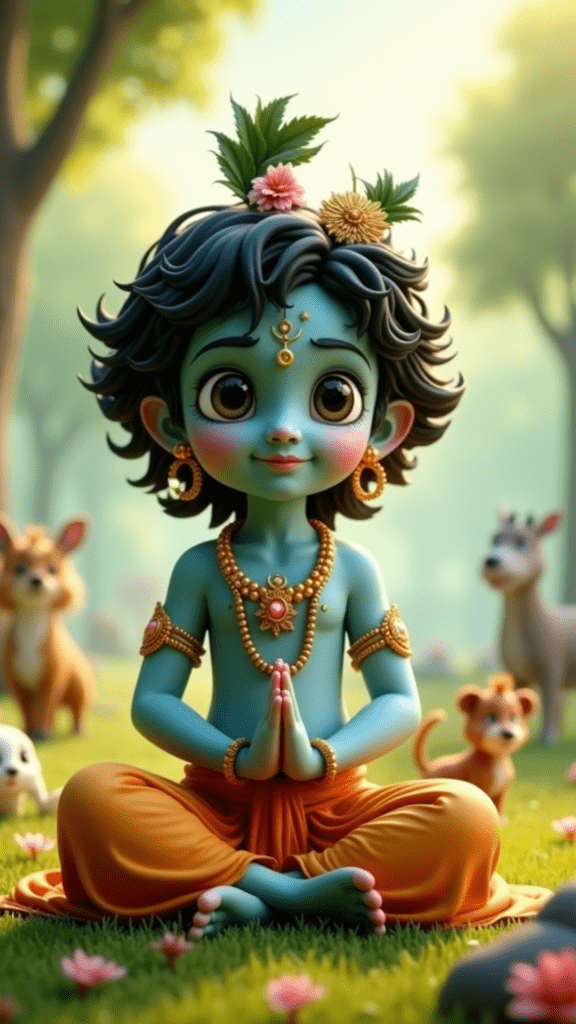 image prompts for shri krishna