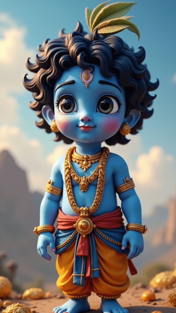 image prompts for shri krishna