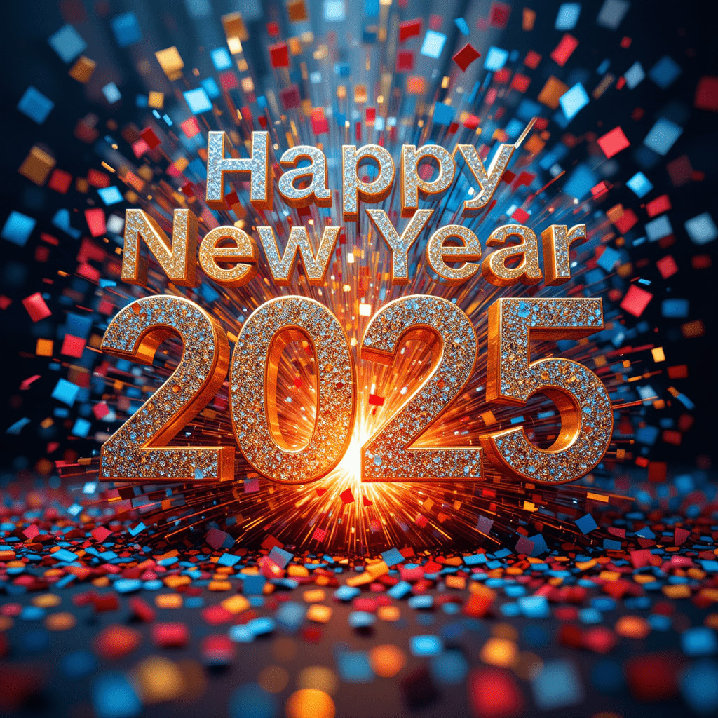 Chatgpt Image Prompts for Wordart Happy New Year