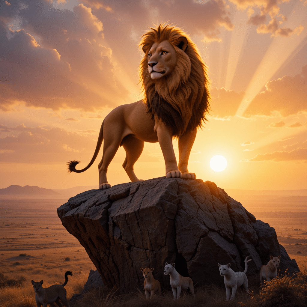 Chatgpt Image Prompts for Mufasa The Lion King With Quotes