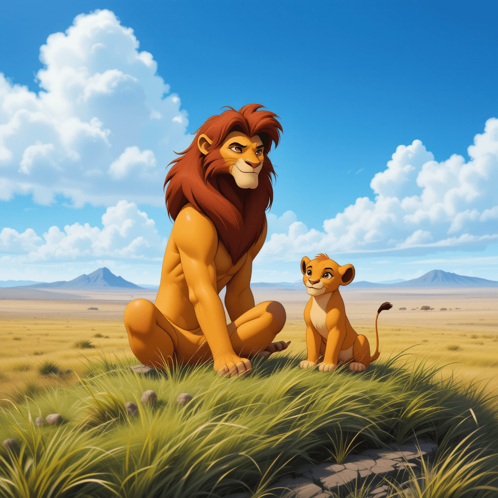 Chatgpt Image Prompts for Mufasa The Lion King With Quotes