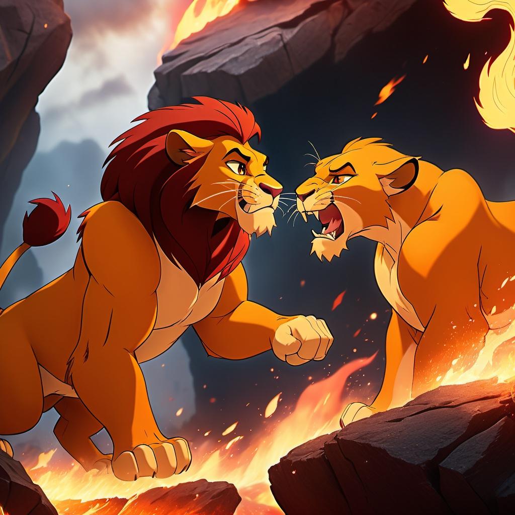 10 anime style image prompts inspired by the lion king