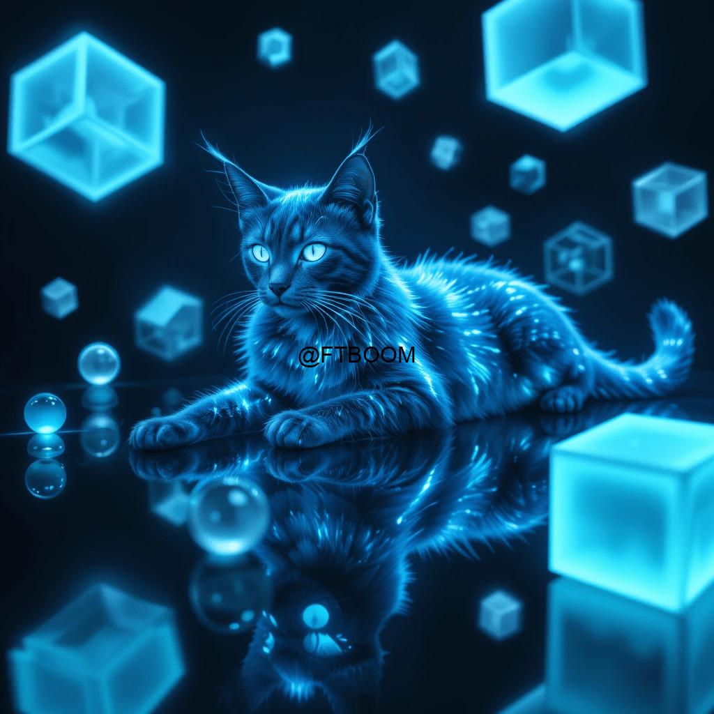 Chatgpt Image Prompts for Neon Blue Cat