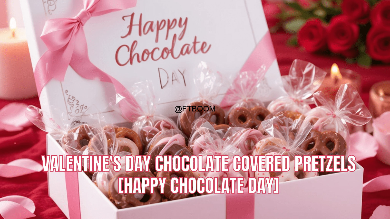 Valentine's Day Chocolate Covered Pretzels [Happy Chocolate Day]