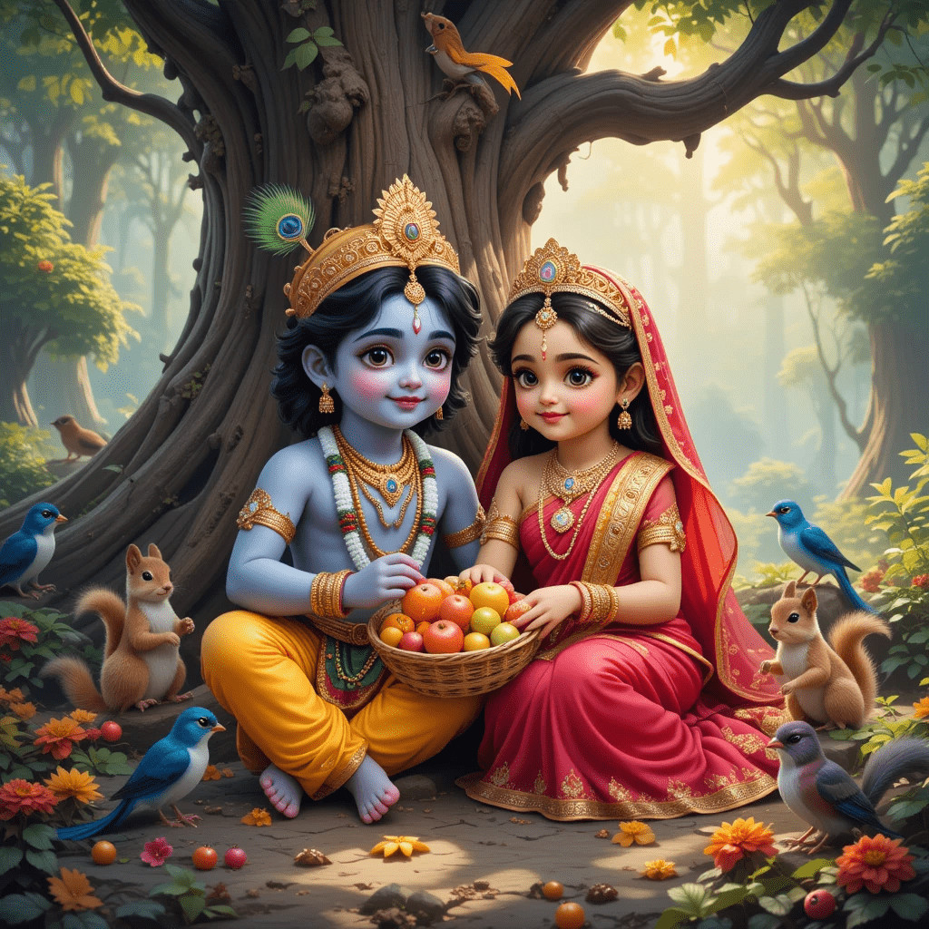 Chatgpt Image Prompts for Little Radhakrishna