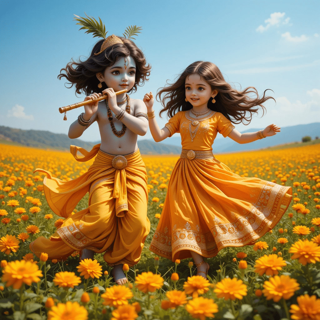 Chatgpt Image Prompts for Little Radhakrishna