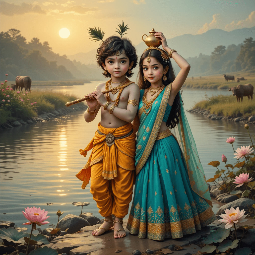 Chatgpt Image Prompts for Little Radhakrishna