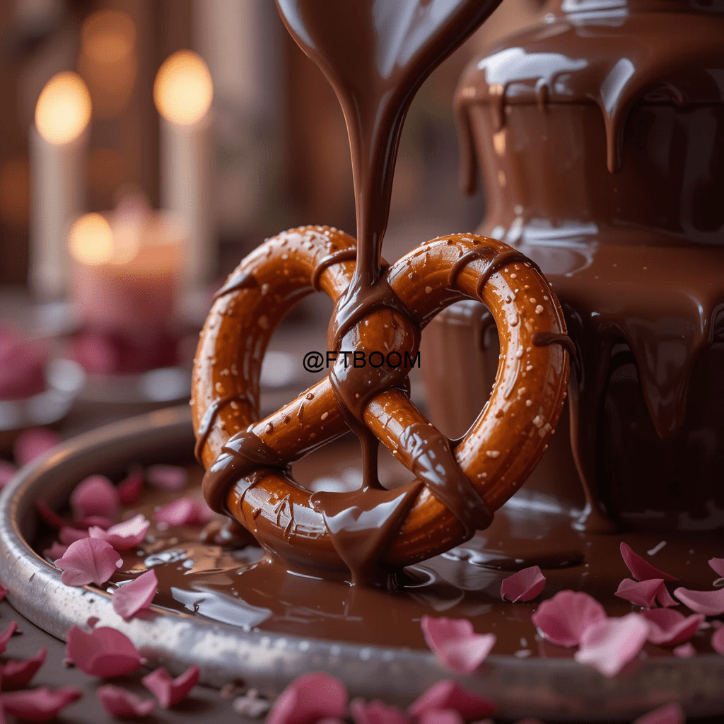 Valentine's Day Chocolate Covered Pretzels