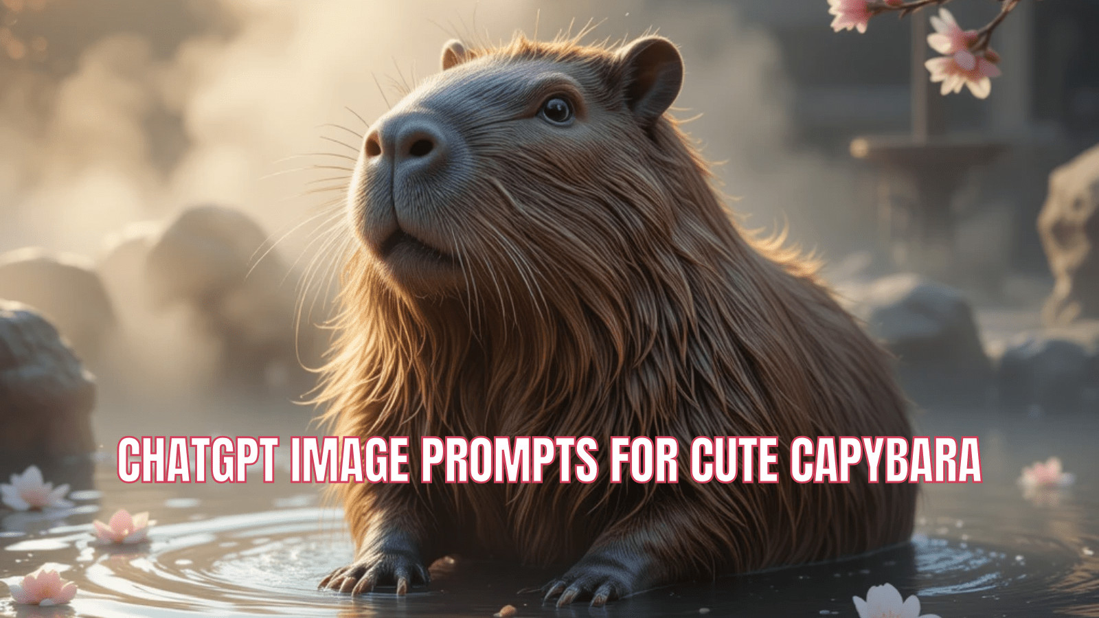 chatgpt image prompts for cute capybara