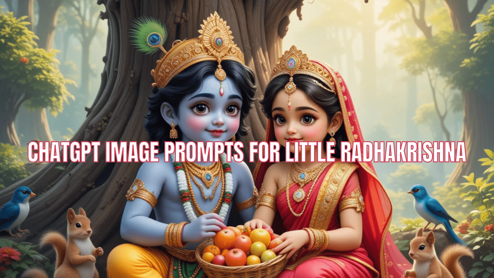 chatgpt image prompts for little radhakrishna