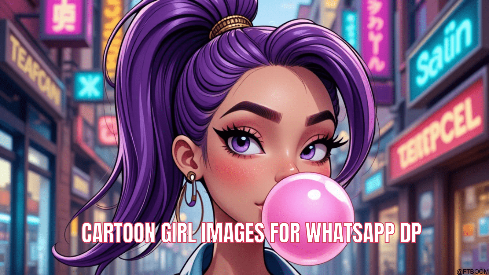 Cartoon Girl Images For WhatsApp DP