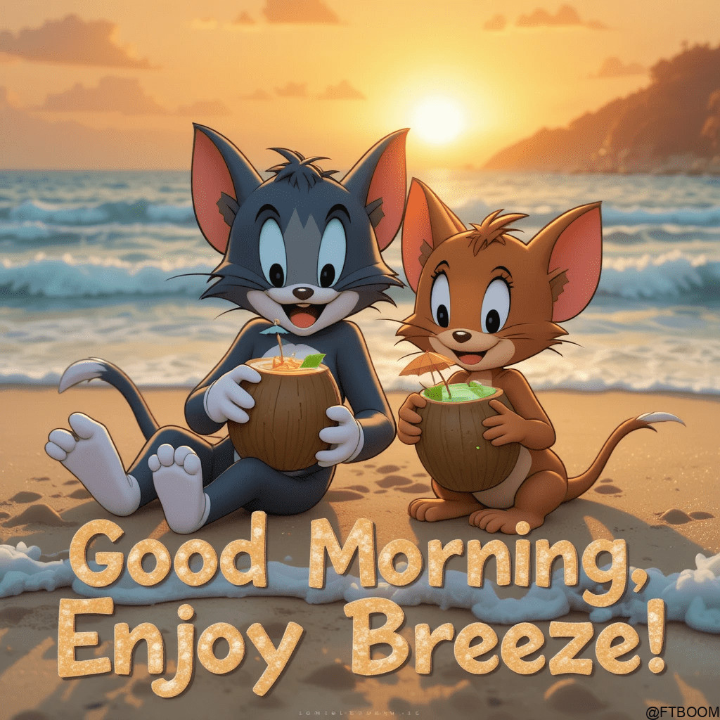 Chatgpt Image Prompts for Tom and Jerry Good Morning Images