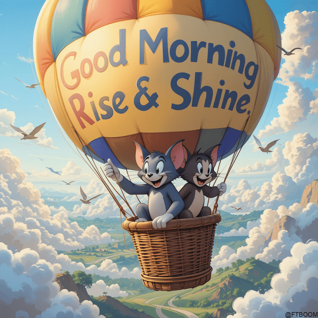 Chatgpt Image Prompts for Tom and Jerry Good Morning Images