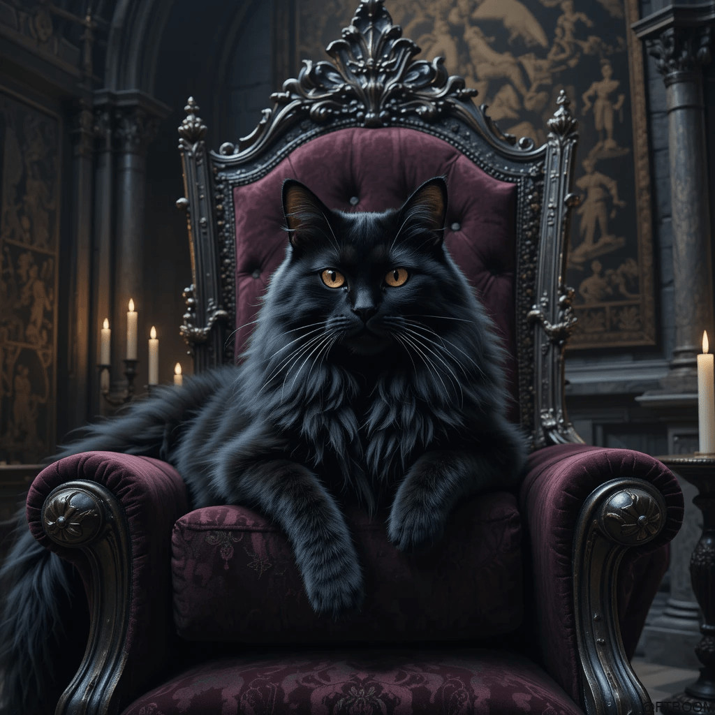 Chatgpt Prompts for Black Smoke Maine Coon Cat Images