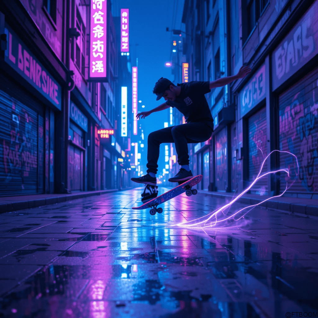 Chatgpt Image Prompts for Skateboard Wallpaper