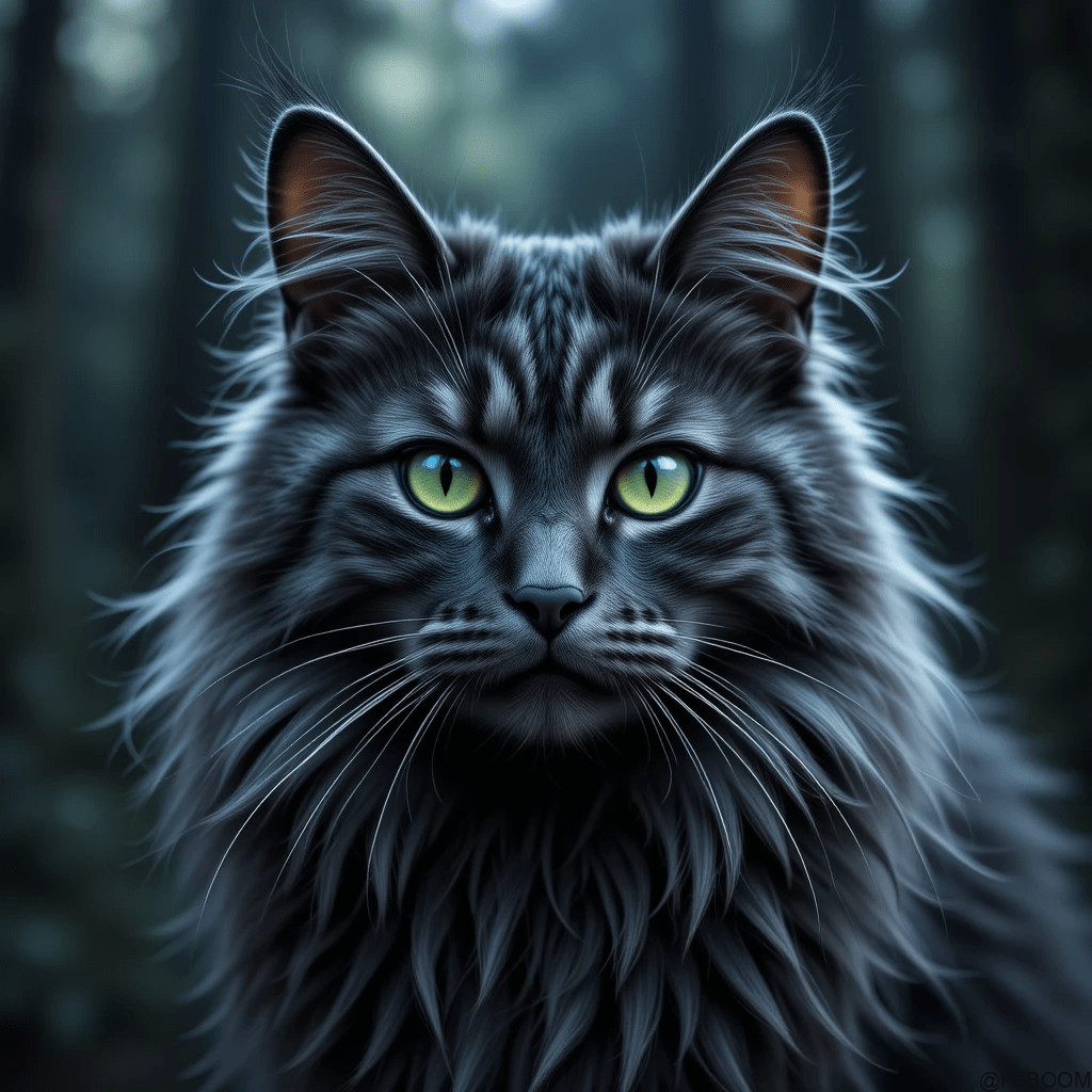 Chatgpt Prompts for Black Smoke Maine Coon Cat Images