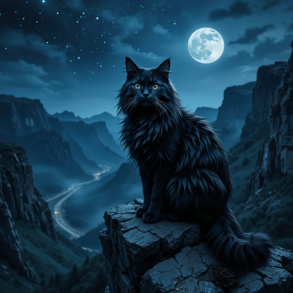 Chatgpt Prompts for Black Smoke Maine Coon Cat Images