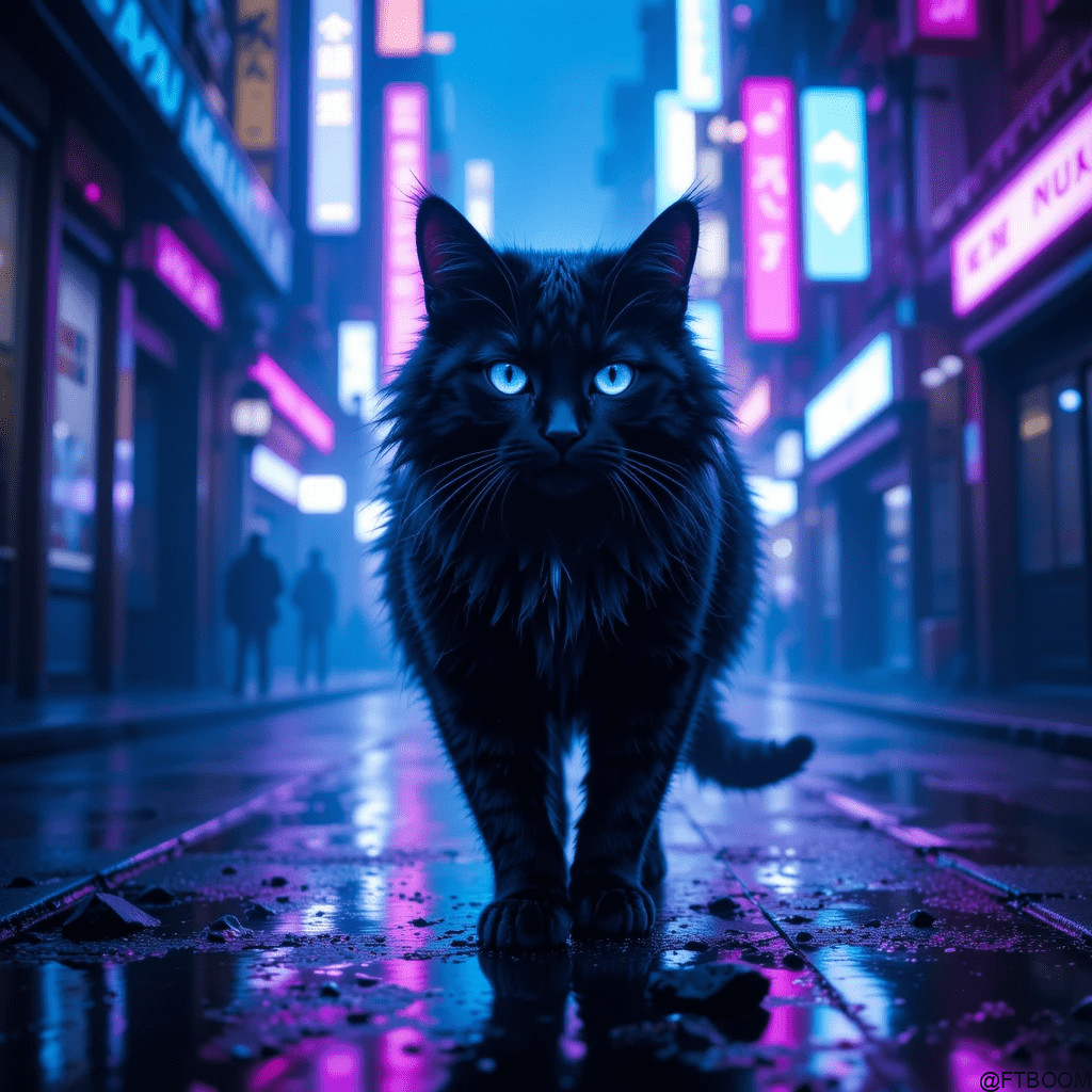 Chatgpt Prompts for Black Smoke Maine Coon Cat Images