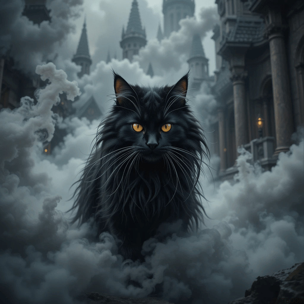 Chatgpt Prompts for Black Smoke Maine Coon Cat Images