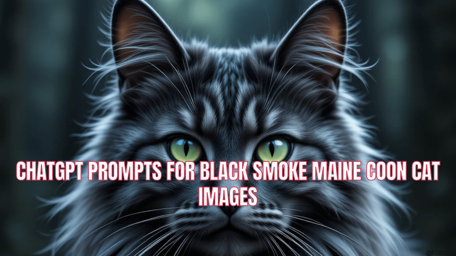 Chatgpt Prompts for Black Smoke Maine Coon Cat Images