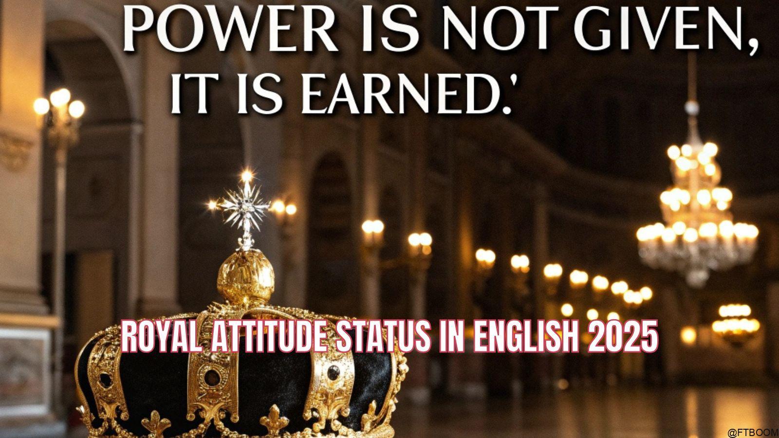 Royal Attitude Status in English 2025