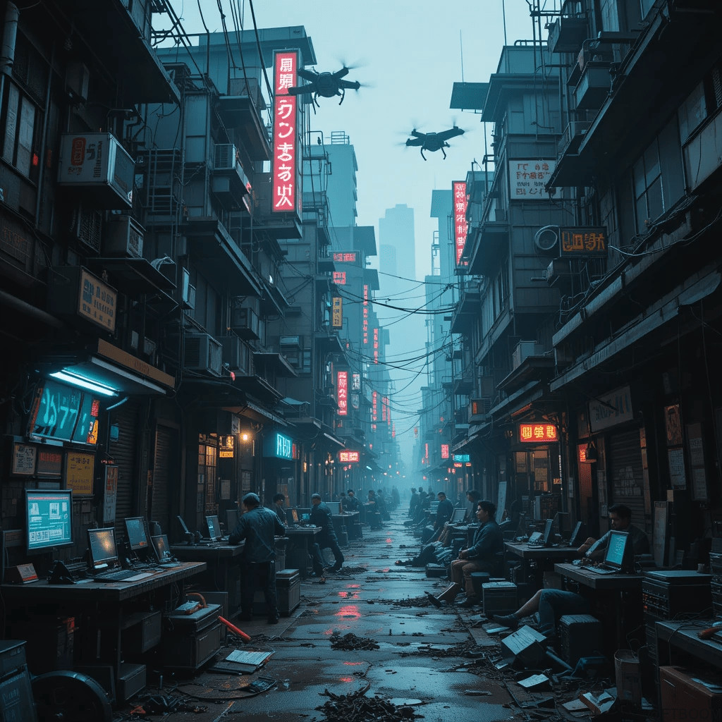 Chatgpt Prompts for Cyberpunk Cityscape Wallpaper 2025 10 Cyberpunk Cityscape Wallpaper 2025
